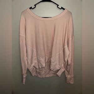 Aerie OFFLINE by wow! Waffle T-Shirt (Dusty Pink)